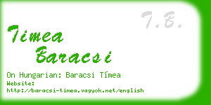 timea baracsi business card